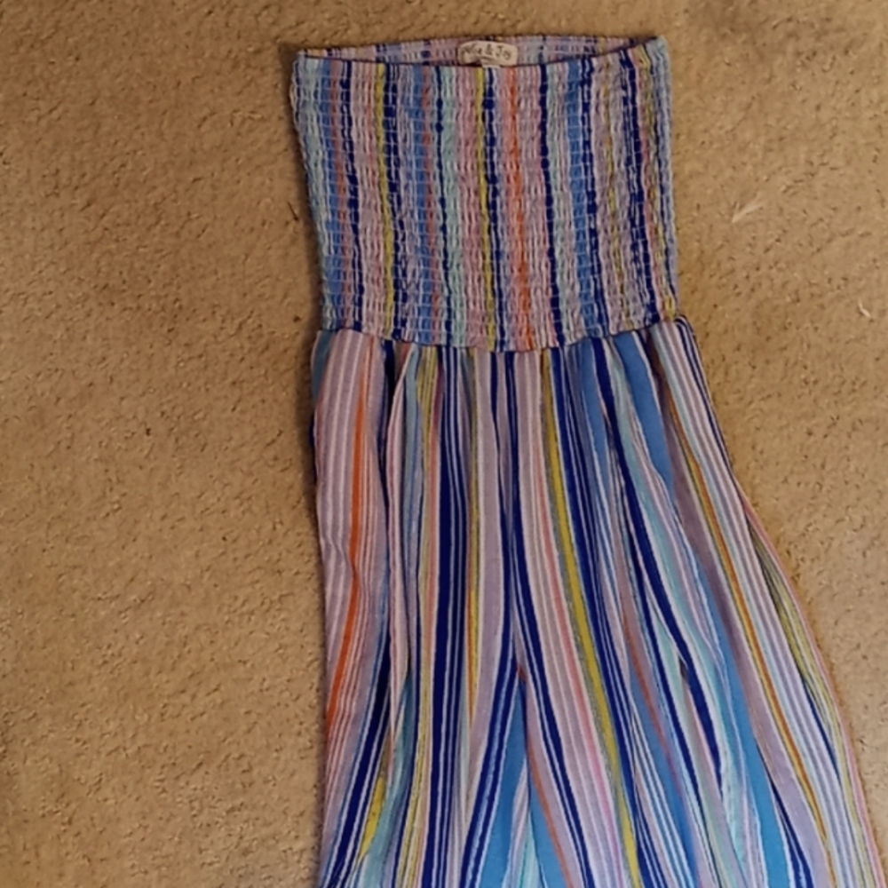 Jollie and joy tube top colorful romper small